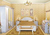 Белая мебель для спален Верона, мебель EVITA